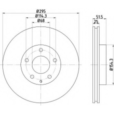 8DD 355 120-451 HELLA PAGID Тормозной диск