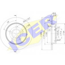 78BD3965-2 ICER Тормозной диск