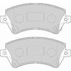 FD6964A NECTO Комплект тормозных колодок, дисковый тормоз