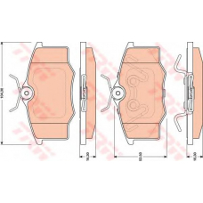 GDB1759 TRW Комплект тормозных колодок, дисковый тормоз