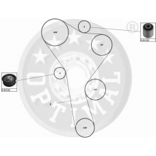 SK-1425 OPTIMAL Комплект ремня грм