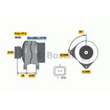 0 124 525 082 BOSCH Генератор