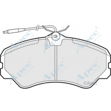 PAD636 APEC Комплект тормозных колодок, дисковый тормоз