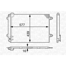 350203617000 MAGNETI MARELLI Конденсатор, кондиционер