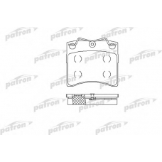 PBP722 PATRON Комплект тормозных колодок, дисковый тормоз