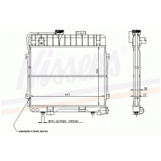 60682 NISSENS Радиатор, охлаждение двигателя