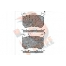 RB2100 R BRAKE Комплект тормозных колодок, дисковый тормоз