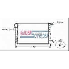 1500381 KUHLER SCHNEIDER Радиатор, охлаждение двигател