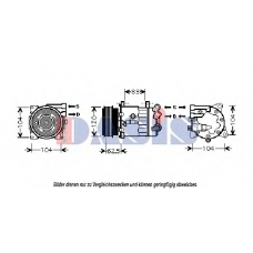 851869N AKS DASIS Компрессор, кондиционер