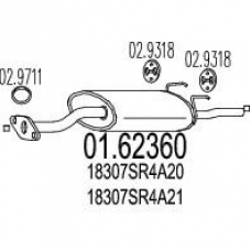 01.62360 MTS Глушитель выхлопных газов конечный