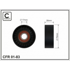 01-83 CAFFARO Натяжной ролик, поликлиновой  ремень