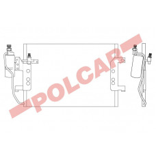 5005K82X POLCAR Skraplacze klimatyzacji