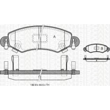 8110 24017 TRIDON Brake pads - front