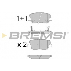 BP3596 BREMSI Комплект тормозных колодок, дисковый тормоз