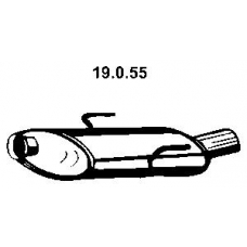 19.0.55 EBERSPACHER Глушитель выхлопных газов конечный