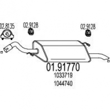 01.91770 MTS Глушитель выхлопных газов конечный