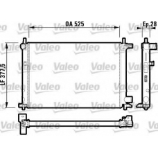 732003 VALEO Радиатор, охлаждение двигателя