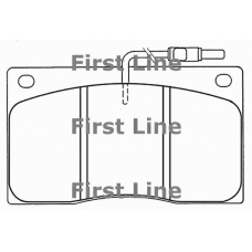 FBP1096 FIRST LINE Комплект тормозных колодок, дисковый тормоз