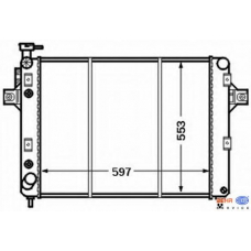 8MK 376 774-251 HELLA Радиатор, охлаждение двигателя