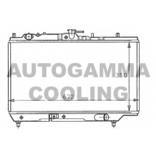 100488 AUTOGAMMA Радиатор, охлаждение двигателя