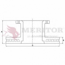 MBR5015 MERITOR Тормозной диск