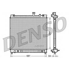 DRM46031 DENSO Радиатор, охлаждение двигателя