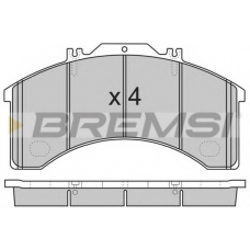 BP7252 BREMSI Комплект тормозных колодок, дисковый тормоз