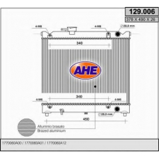 129.006 AHE Радиатор, охлаждение двигателя