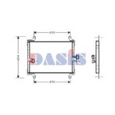 082270N AKS DASIS Конденсатор, кондиционер