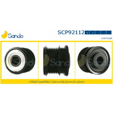 SCP92112.0 SANDO Ременный шкив, генератор