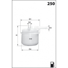 ELE3582 MECAFILTER Топливный фильтр