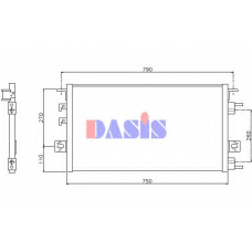 522620N AKS DASIS Конденсатор, кондиционер