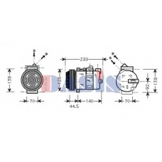 850990N AKS DASIS Компрессор, кондиционер