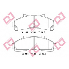 BP2291 DJ PARTS Комплект тормозных колодок, дисковый тормоз