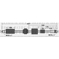 BBH7530 BORG & BECK Тормозной шланг