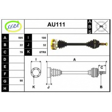 AU111 SERA Приводной вал