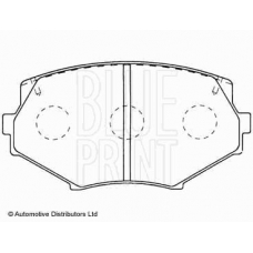 ADM54252 BLUE PRINT Комплект тормозных колодок, дисковый тормоз