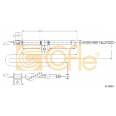 17.4033 COFLE Трос, стояночная тормозная система