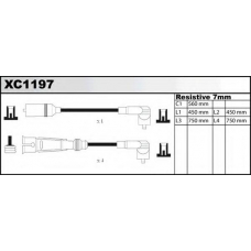 XC1197 QUINTON HAZELL Комплект проводов зажигания