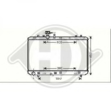 8644583 DIEDERICHS Радиатор, охлаждение двигателя