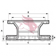 MBR5095 MERITOR Тормозной диск