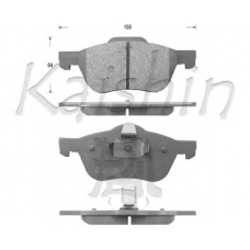 D1256 KAISHIN Комплект тормозных колодок, дисковый тормоз