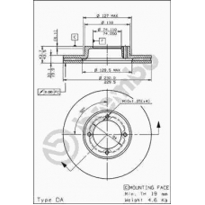 09.6709.10 BREMBO Тормозной диск