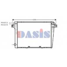 050600N AKS DASIS Радиатор, охлаждение двигателя