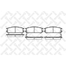 353 002-SX STELLOX Комплект тормозных колодок, дисковый тормоз