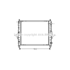 RTA2167 AVA Радиатор, охлаждение двигателя