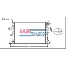 0616701 KUHLER SCHNEIDER Радиатор, охлаждение двигател