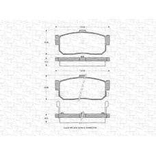 363702160763 MAGNETI MARELLI Комплект тормозных колодок, дисковый тормоз