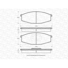 363702160897 MAGNETI MARELLI Комплект тормозных колодок, дисковый тормоз