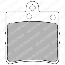 LP1403 DELPHI Комплект тормозных колодок, дисковый тормоз